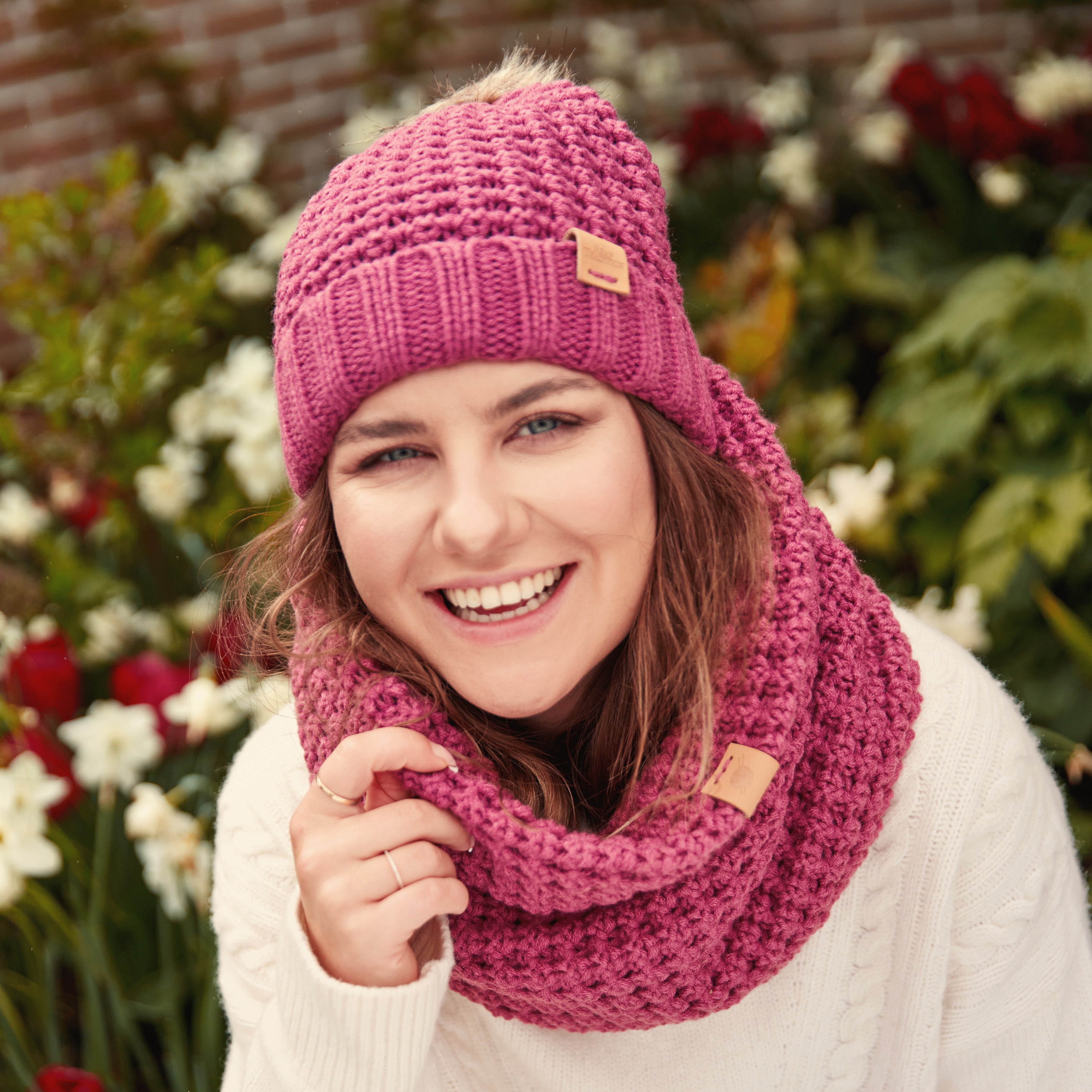 Aran bobble hat sale