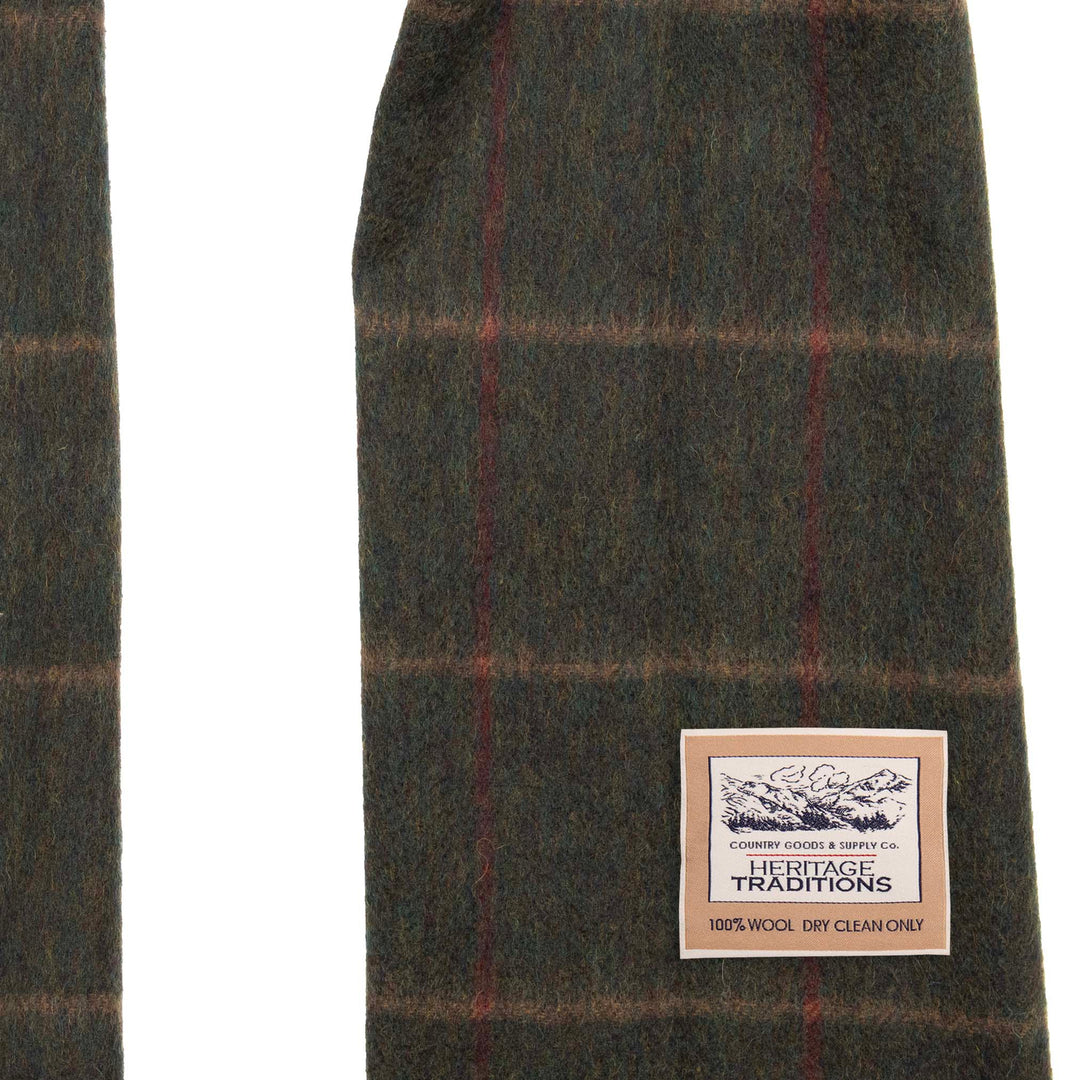 Pure Wool Box Check Scarf