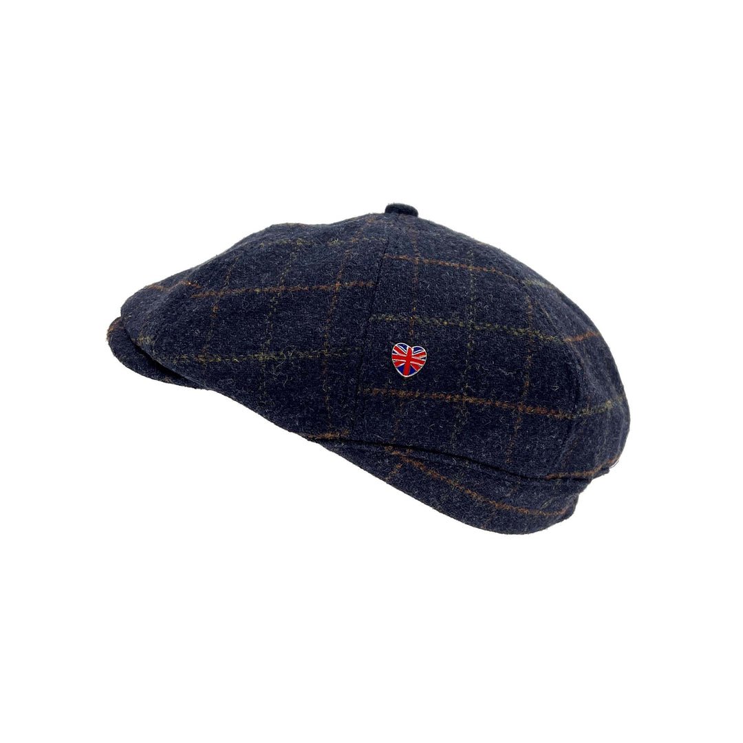 Union Jack Heart Pin Badge Cap